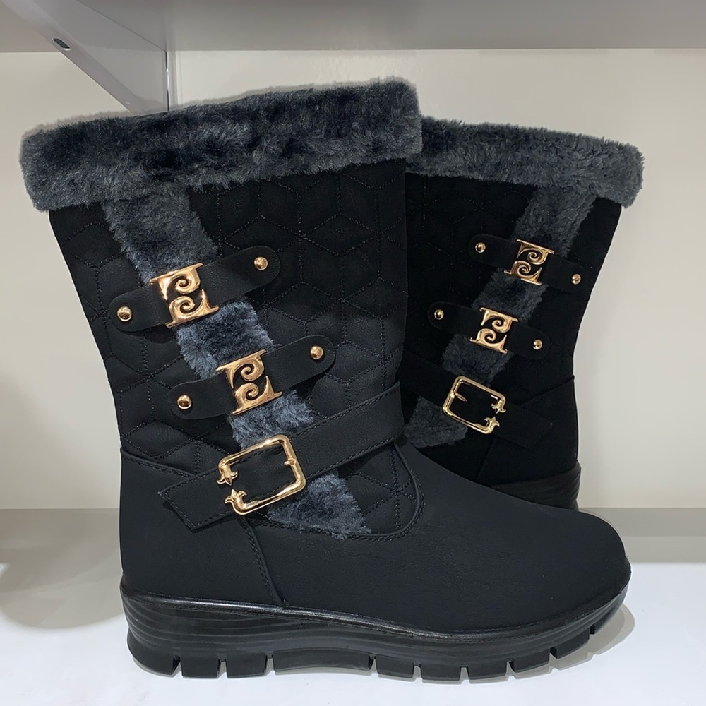 WOMENS FU R LINE GOLD BURKLE  BOOTS 3916